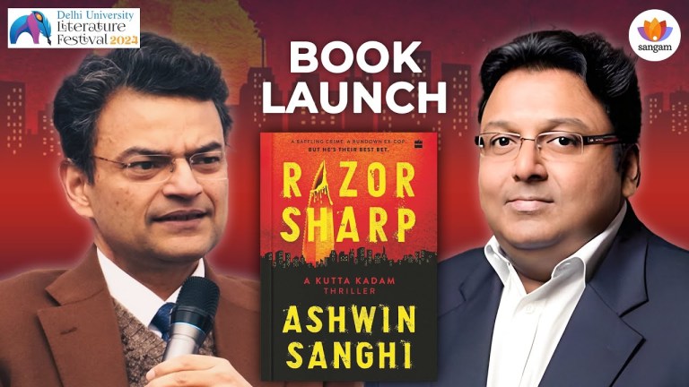 Read more about the article Book Launch: Razor Sharp- A Kutta Kadam Thriller | Ashwin Sanghi | Anand Ranganathan | DU Lit. Fest