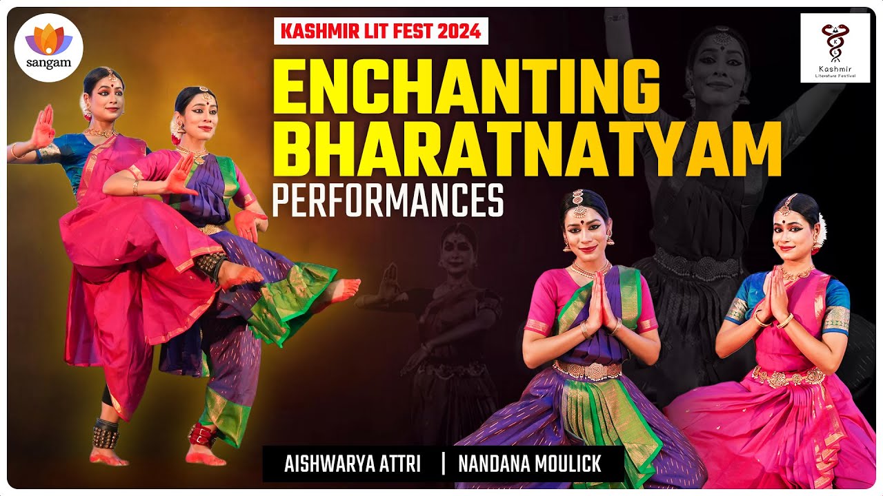 “Divine Grace: Mesmerizing Bharatanatyam Performance | Kashmir Lit Fest 2024 | Aishwarya Adhri | Nandini Malik