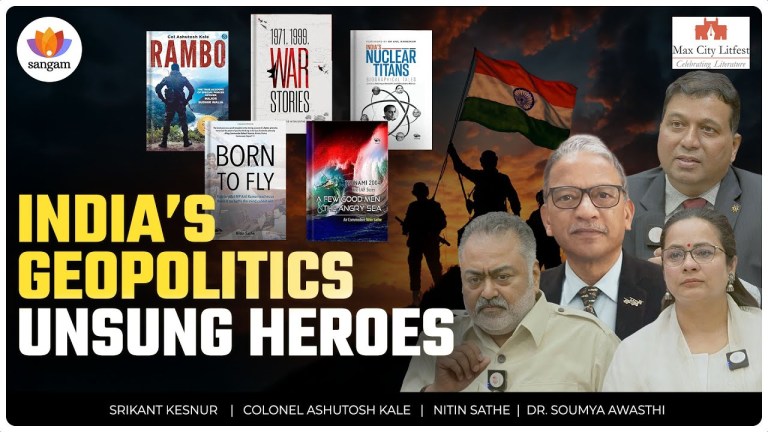 Read more about the article India’s Geopolitical Realities: The Unsung Heroes | Panel Discussion | Commodore (Dr) Srikant B. Kesnur, VSM (Retd) | Colonel Ashutosh Kale | Air Commodore Nitin Sathe (Retd) | Dr. Soumya Awasthi