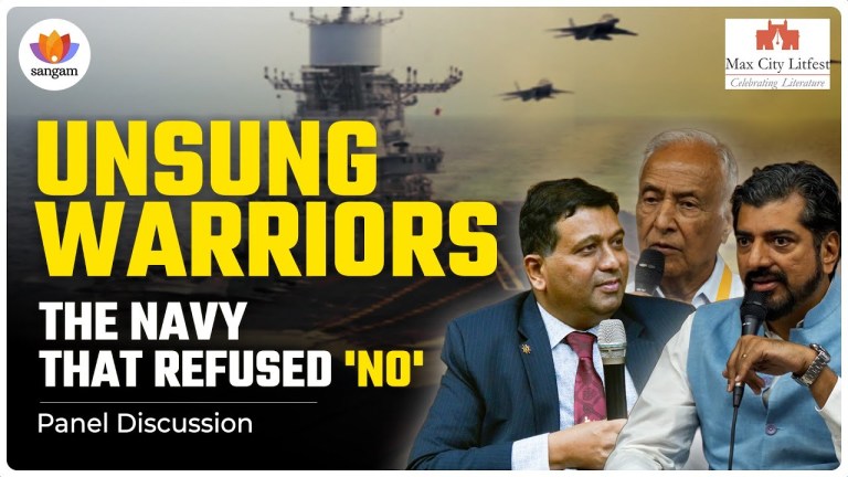 Read more about the article Unheard Warriors Who Resisted All Limits | Panel Discussion | Sandeep Unnithan | Admiral S. K. Gupta | Commodore Srikant B. Kesnur (Retd.)