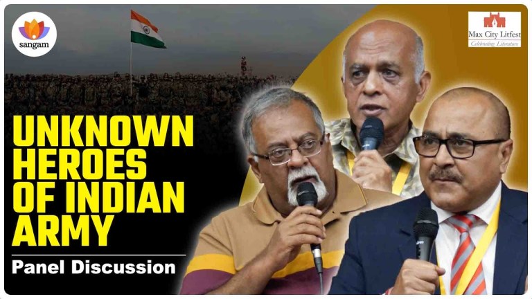 Read more about the article Unknown Heroes Of Indian Army | Panel Discussion | Nikhil Apte | Shiv Kumar Verma | Colonel Sam Kumar | Air Marshal Arjun Subramaniam